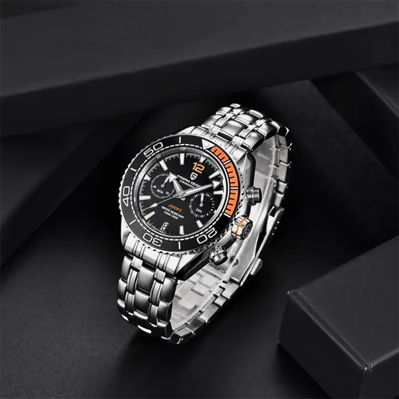 Pagani Design Chronograph Black Dial Men's Watch- PD-1711